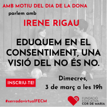 Webinar Irene Rigau. RESERVA’T LA DATA!