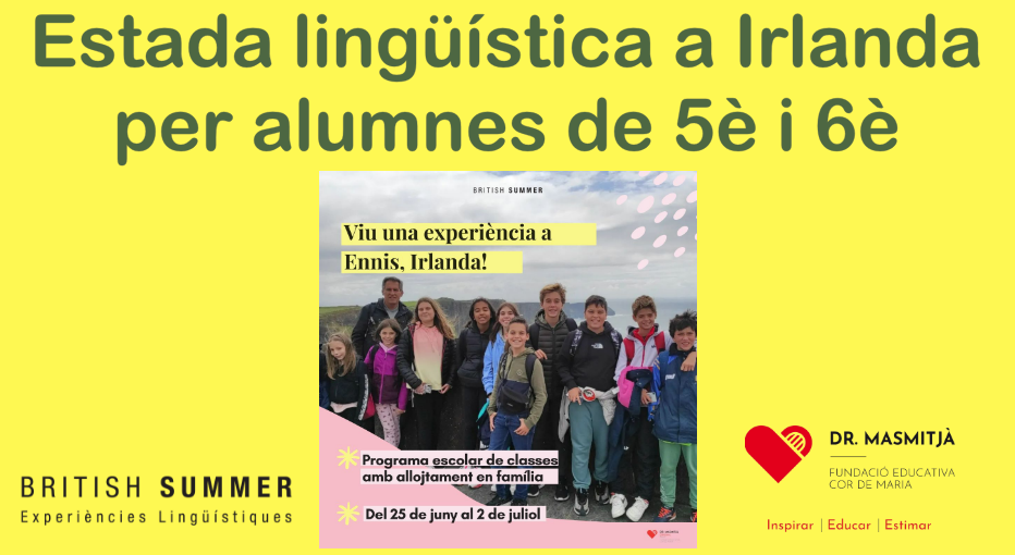 Estada lingüística a Irlanda per alumnes de 5è i 6è