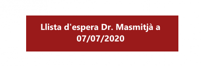 LLista d’espera centre