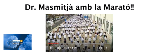 Dr. Masmitjà amb la Marató