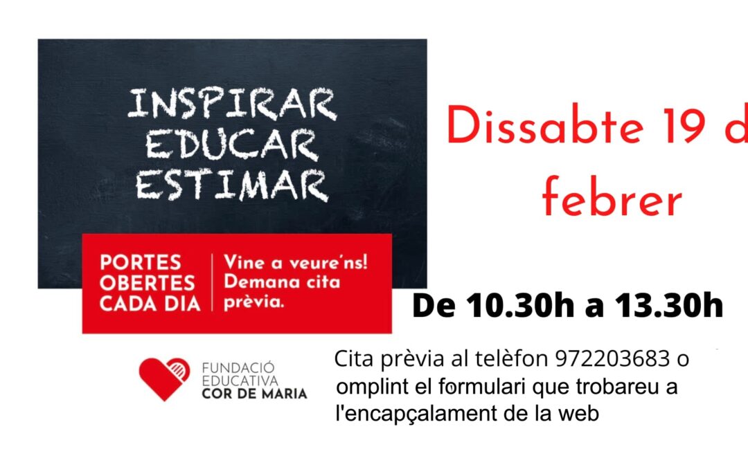 PORTES OBERTES 19 DE FEBRER